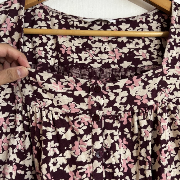 Lucky Brand Floral Blouse in Purple and Pink - Picture 5 of 10